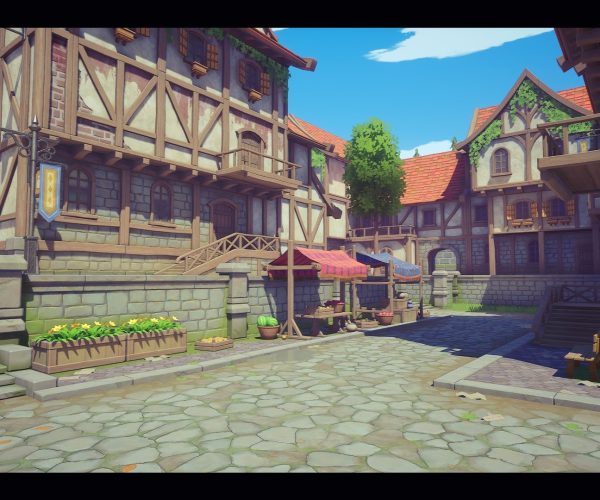 Stylized Medieval Village