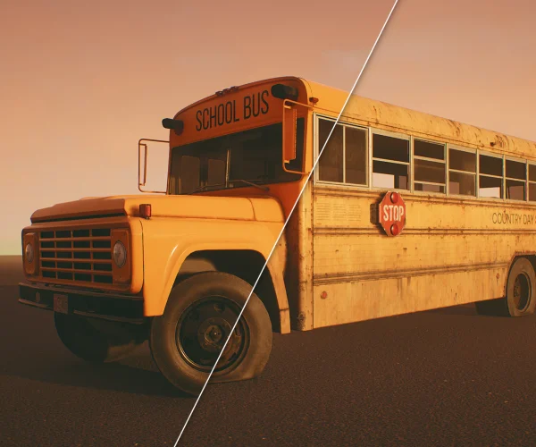 HQ Retro School Bus