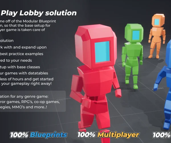 Multiplayer Blueprint Lobby Solution - Template