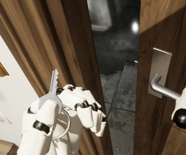 Realistic VR Doors: Physics-based & Parameterised