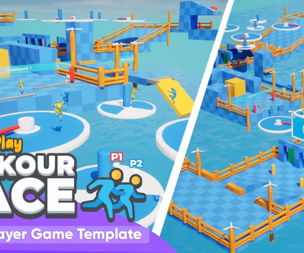 Parkour Race Multiplayer Blueprint Game Template Platformer