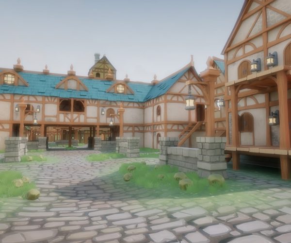 Stylized Modular Medieval Town