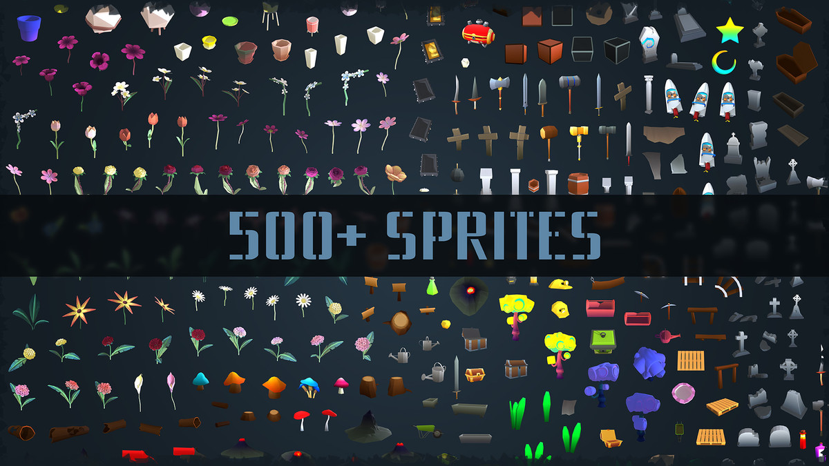 Environment Sprite Pack + TopDown Tileset