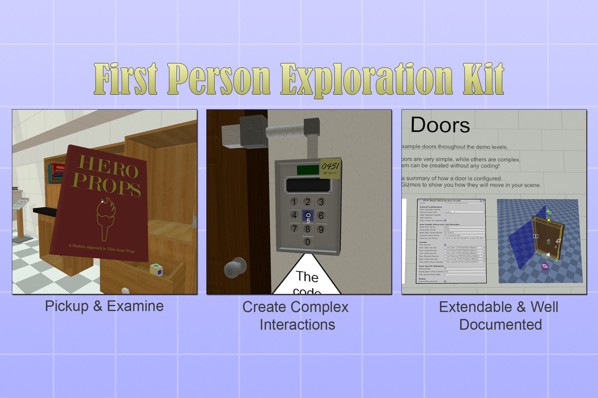 First Person Exploration Kit