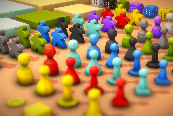 FlatPoly: Board Game Assets