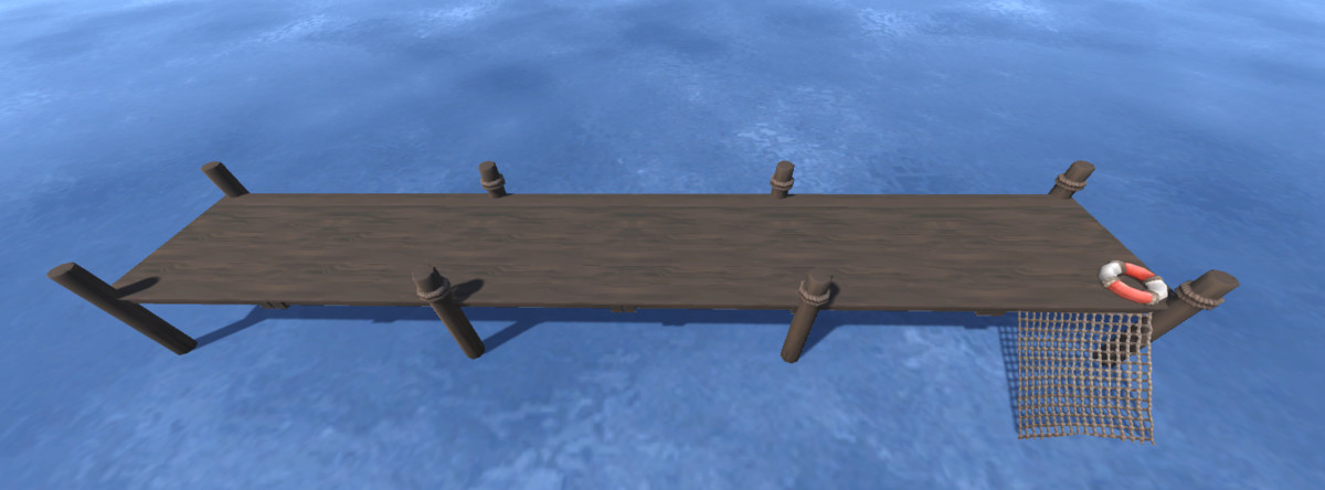 Hand Painted modular dock & pier