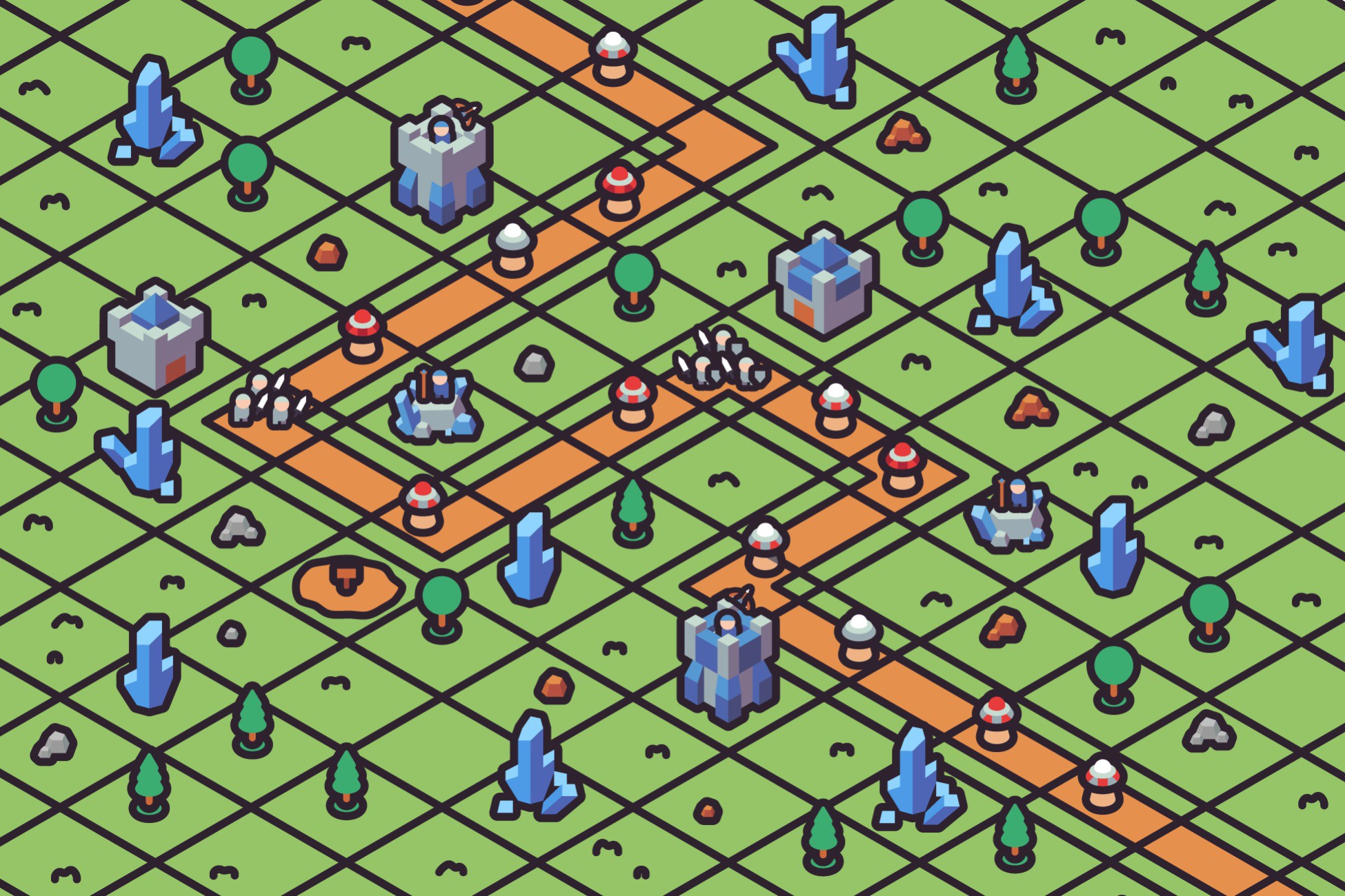 Isometric Tower defense pack