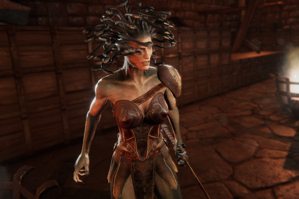 Medusa (Female) Human & Snake Mythology Pack PBR - Fantasy RPG