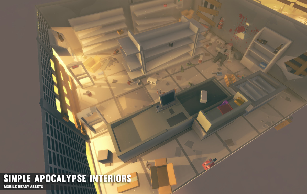 Simple Apocalypse Interiors - Cartoon Assets