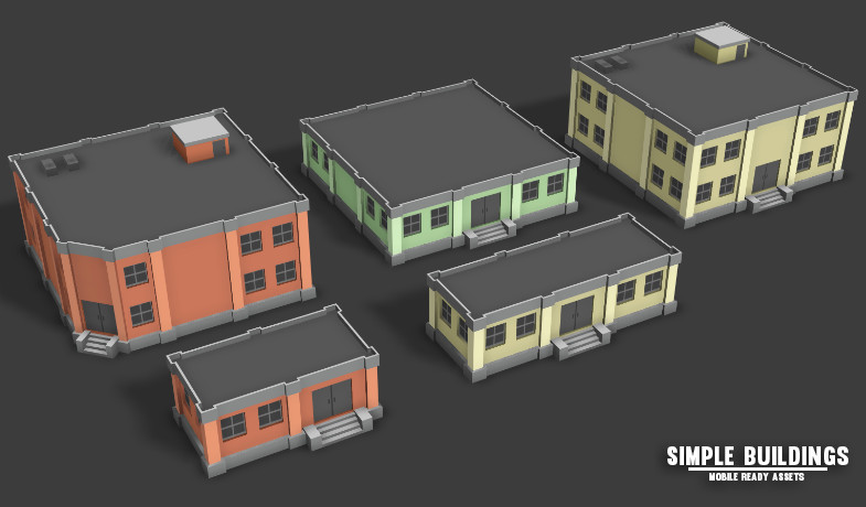 Simple Buildings - Cartoon City