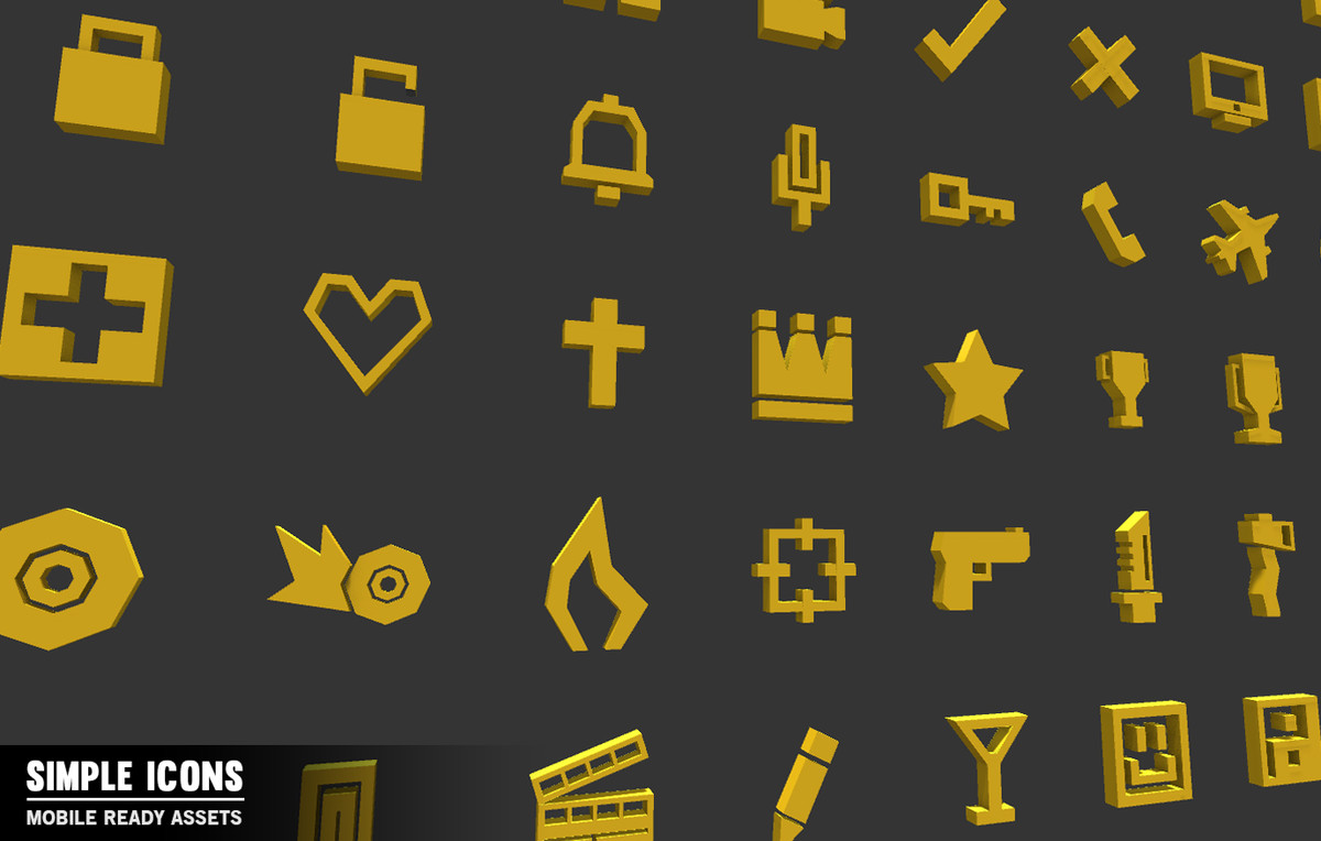 Simple Icons - Cartoon assets