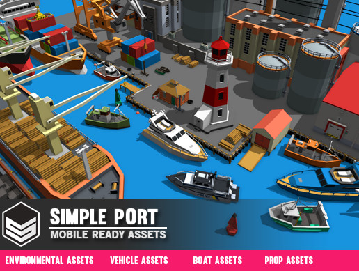 Simple Port - Cartoon Assets