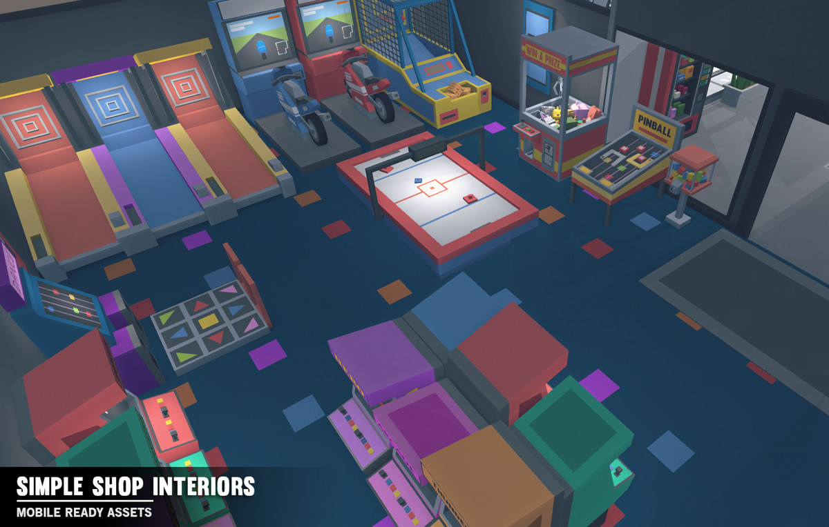 Simple Shop Interiors - Cartoon assets