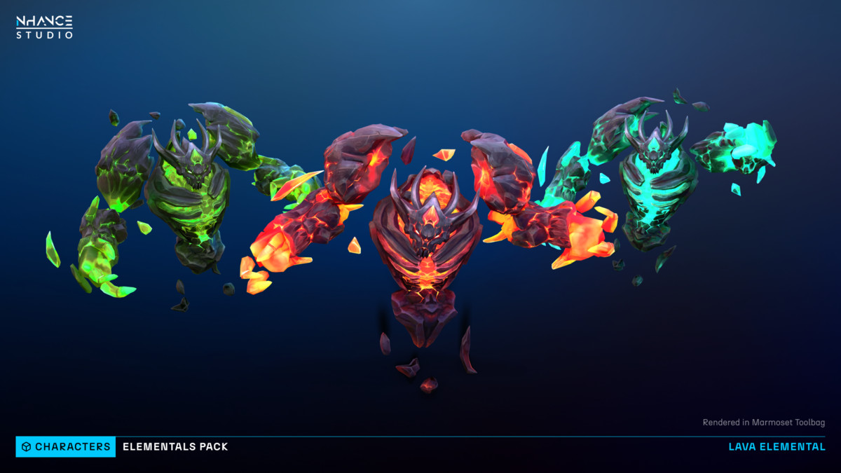 Stylized Fantasy Elementals Pack