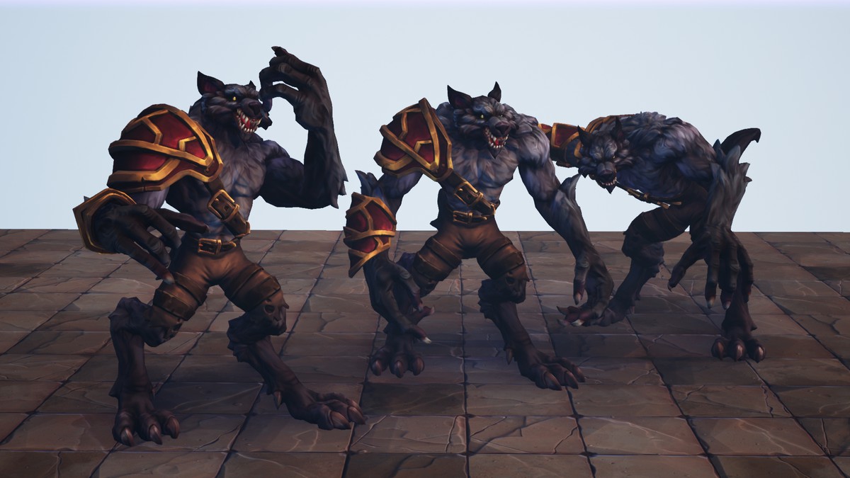 Stylized Fantasy Werewolf