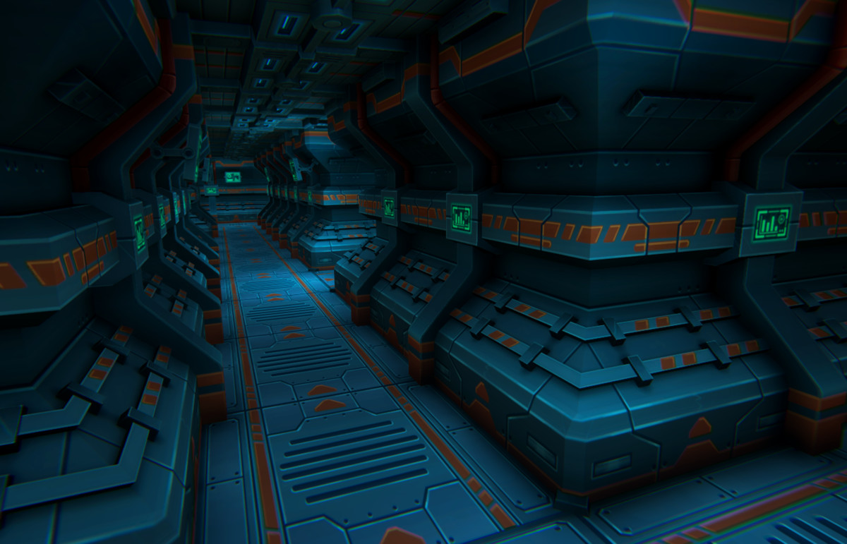 Stylized Sci-Fi Tunnel