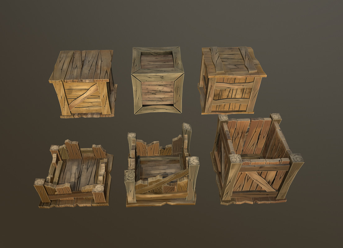 Stylized Wood Props Pack