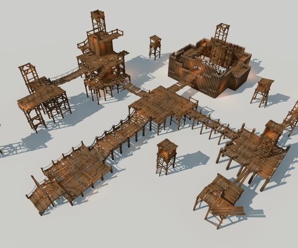 Modular Wooden Set