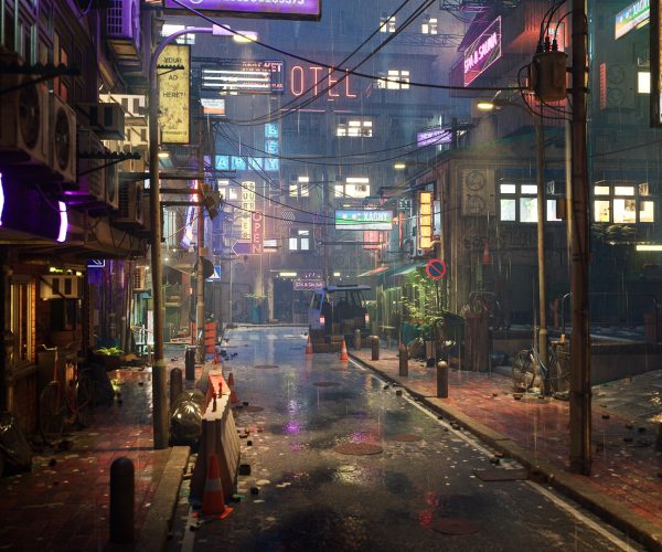 Rainy Neon Streets