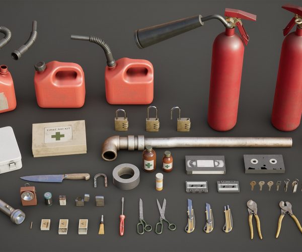 Survival Horror Inventory Props Pack