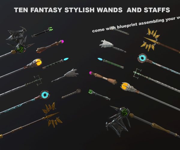 Ten Stylish Staffs and Wands